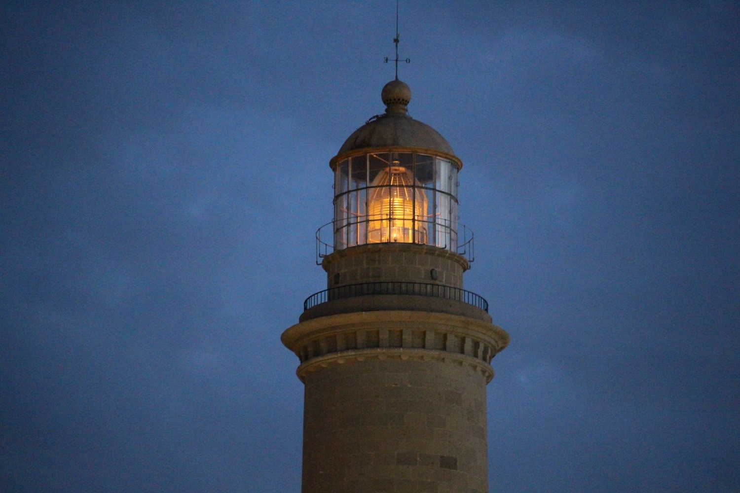 Der Leuchtturm vor unserem Hotel